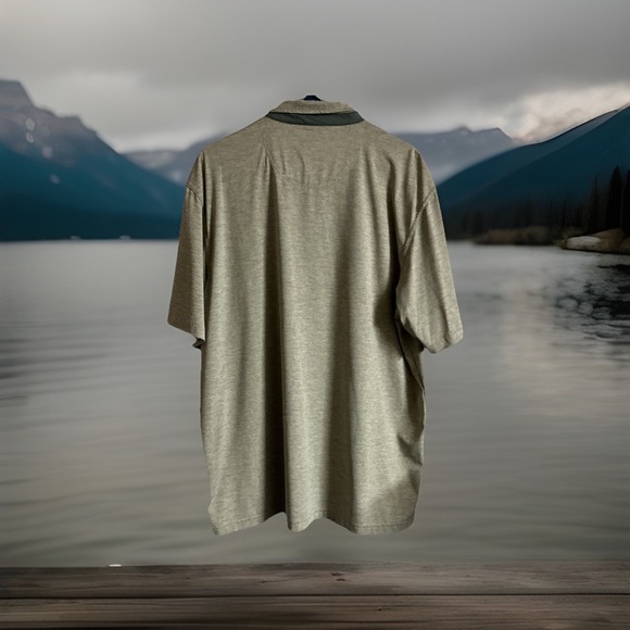 Southern Shirt Men's Performance Golf 3-Button Polo Shirt Grey Heather Size XL - Picture 2 of 6